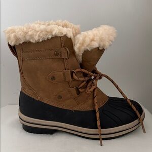 PAWZ Brown and Black Winter Boots
